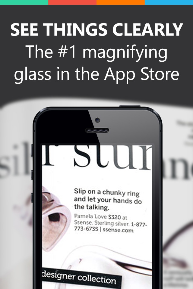 Magnifying Glass Reader with Light for iPhone screenshot 2