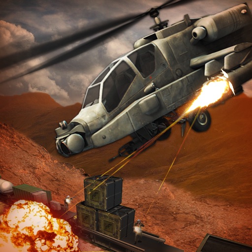 Gunship Attack Vs Smugglers Train : Stop these traffickers from Help Terrorists iOS App