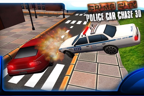 Crime City Police Car Chase 3D - Drive Cops Vehicles and Chase the Robbers screenshot 2