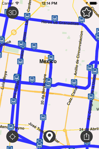 Mexico - Offline Map & City Guide (w/ metro!) screenshot 4