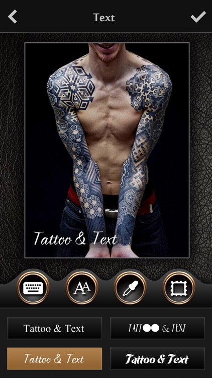 Virtual Tattoo Maker FREE - Photo Designer to add artist tattoos & fonts on yr body