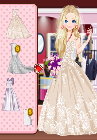 Wedding Dresses - Dress up and make up game for kids who love weddings and fashion screenshot 2