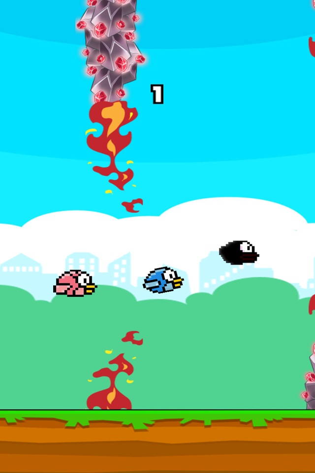 Flappy 3 Players Colorful screenshot 3