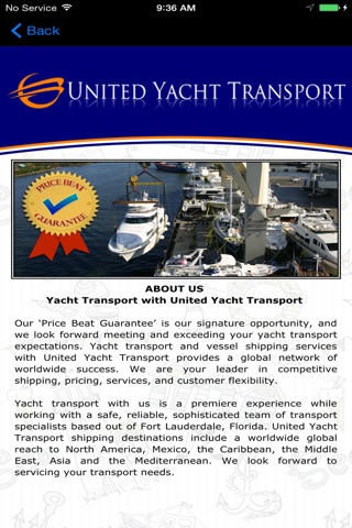 United Yacht Transport screenshot 2