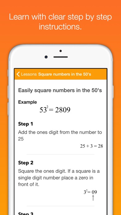 Mathemagics - Mental Math Tricks Screenshot 2