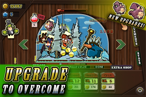 Tap Heroes - Idle Grinder Clicker Game - Defeat Critters Levelup Gather XP and Increase Stats! screenshot 2