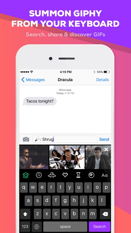 GIPHY KEYS. The GIF Keyboard