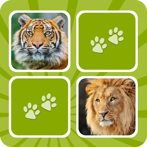 Animal Memory Matching Games for kids iOS App