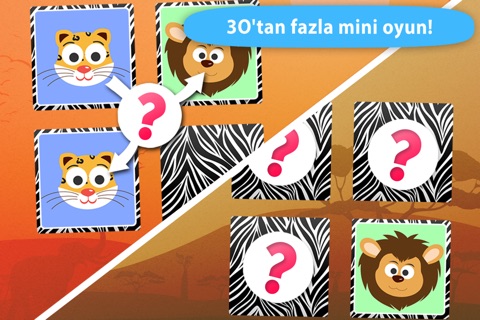 Play with Wild Animals - The 1st Cartoon Memo Game for a toddler and a whippersnapper free screenshot 2