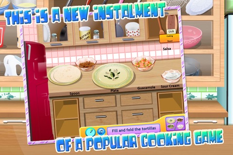 Girls cooking game-burritos screenshot 4