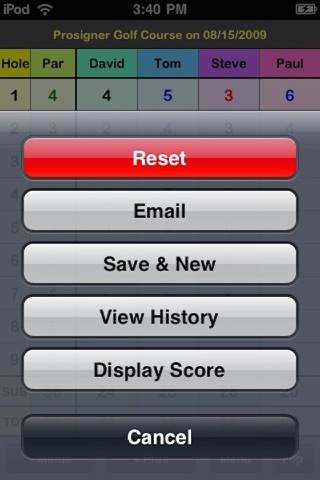 myGolfScore - The Simplest Golf Scorecard screenshot 2