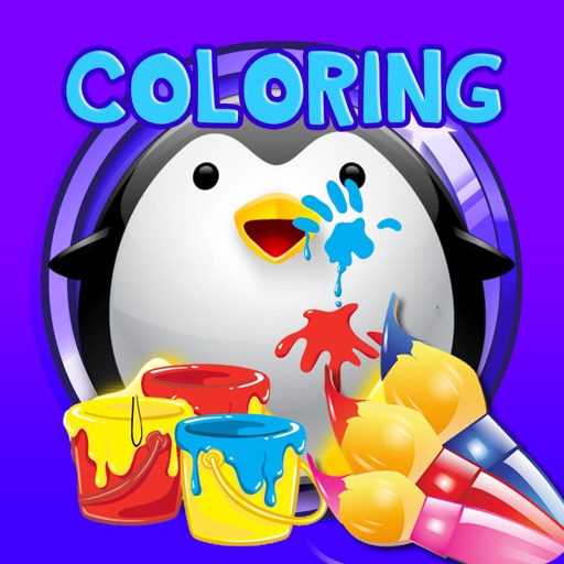 Coloring Page for penguin Poro Edition iOS App