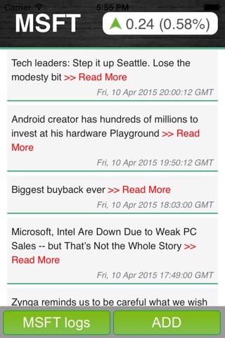 Push News MSFT screenshot 2