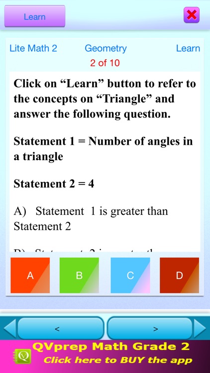 QVprep Lite free Math Grade 2 screenshot-3