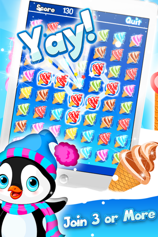 Arctic Penguin Monty in the Frozen Ice Cream Club Hunt Free Game screenshot 4