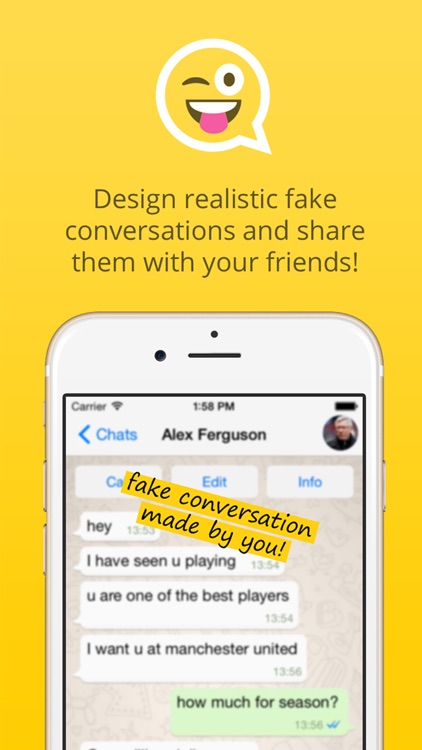 Prank - design fake conversations