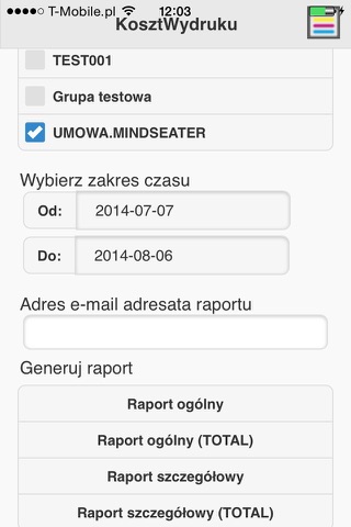 KosztWydruku.pl screenshot 4