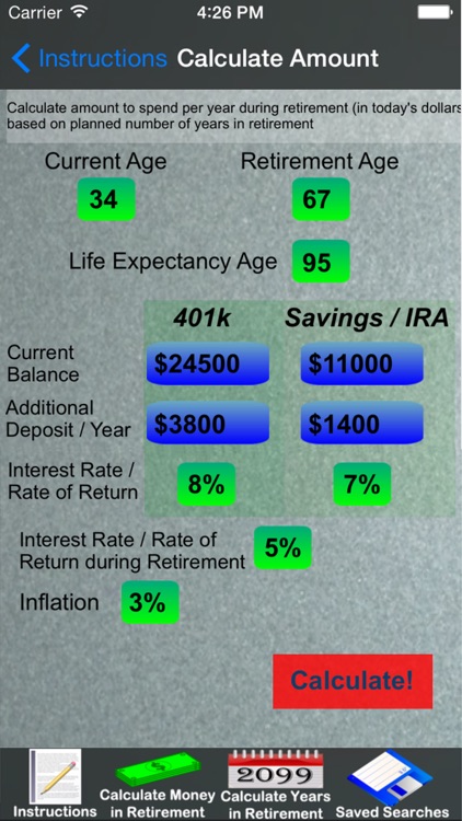 Easy Retirement Calculator screenshot-3