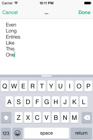List - Simplest Single List App screenshot 2