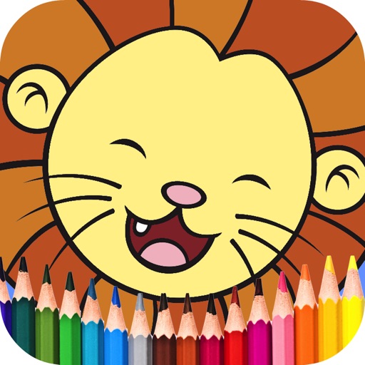 Coloring+ Free - kids coloring book for drawing with princesses, animals, horses, robots and more! icon