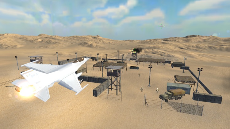 Fighter Plane Desert Combat