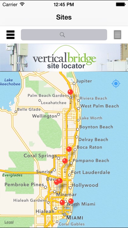 Vertical Bridge Site Locator