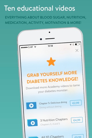 mySugr Diabetes Training: 10 Fun Type 2 Academy Video Tips for Diabetics screenshot 4