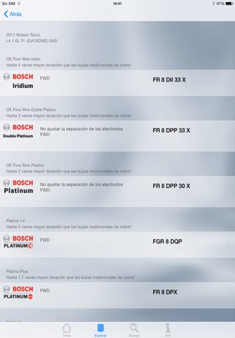 Bosch Mex Vehicle Part Finder screenshot 2