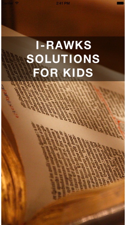 I-RAWKS SOLUTIONS FOR KIDS