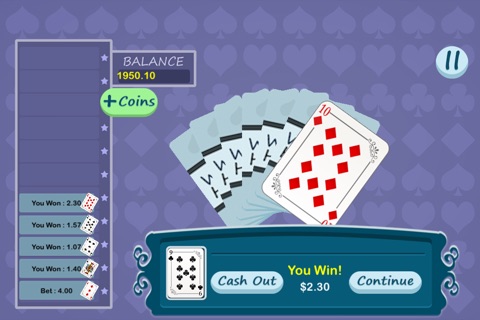 888 World HiLo Card Master Pro - Good casino gambling game screenshot 2