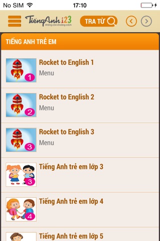 Tiếng Anh 123 screenshot 4