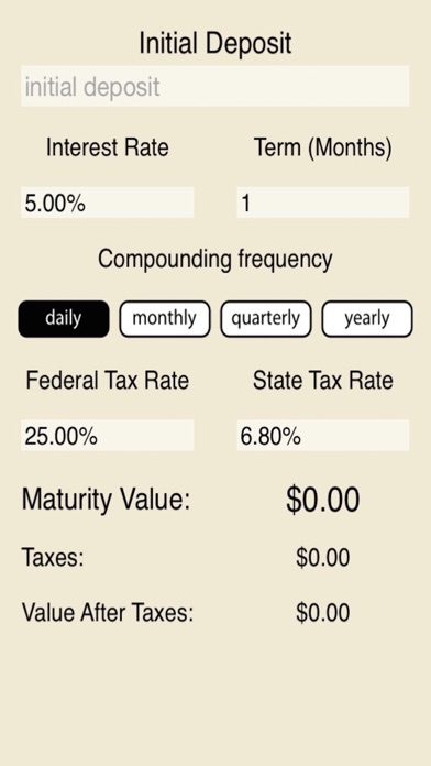 How to cancel & delete Bank Savings Deposit Calculator Free from iphone & ipad 1