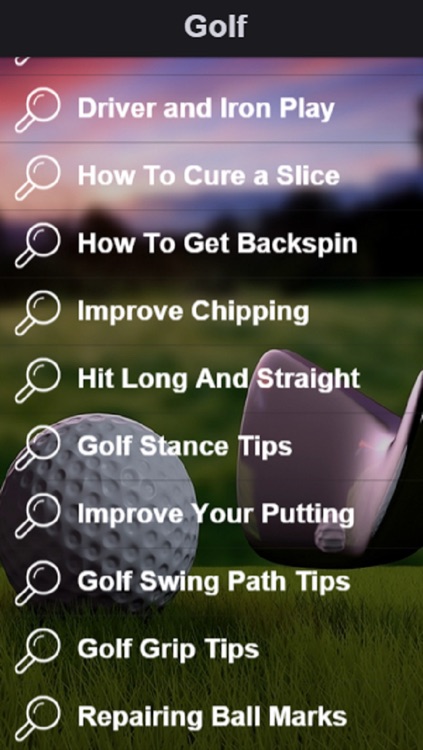 Easy Golf Tips - Golf Instruction and Tips to Improve Your Golf Swing screenshot-1