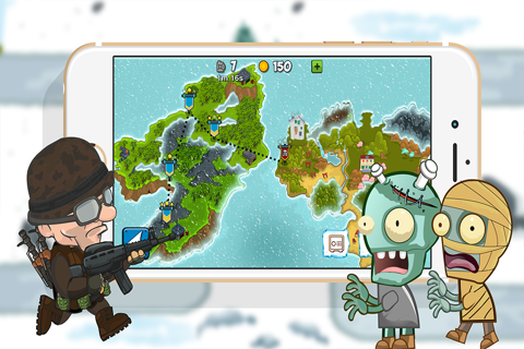 Arctic Defences - Defend Your Island And Beach From The Zombie Dictator screenshot 4