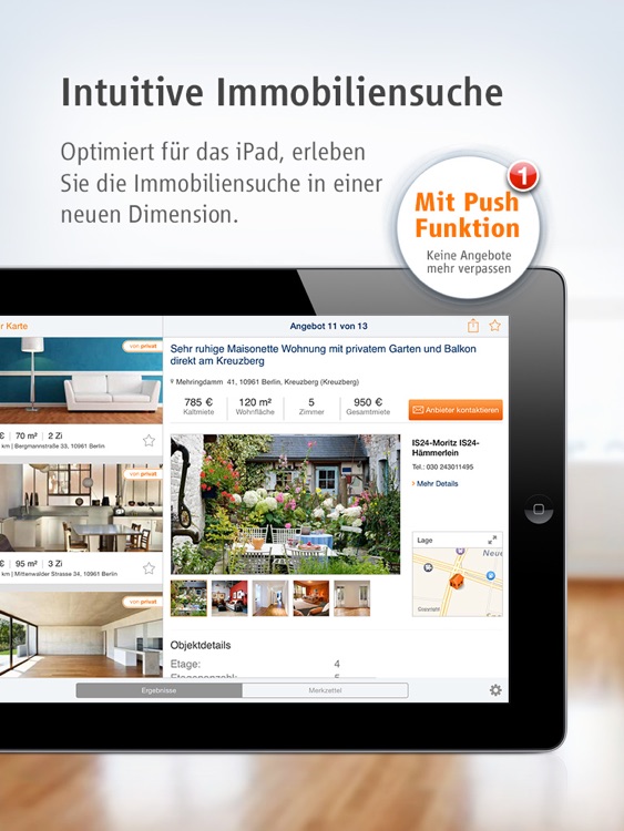 Immobilien Scout24 for iPad