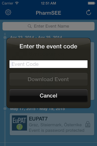 Pharm Sci Events Europe screenshot 2