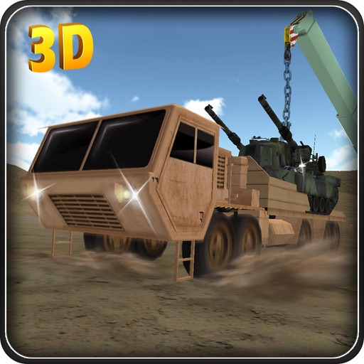 Army Truck Cargo Transport 3D: Desert War Machines Icon