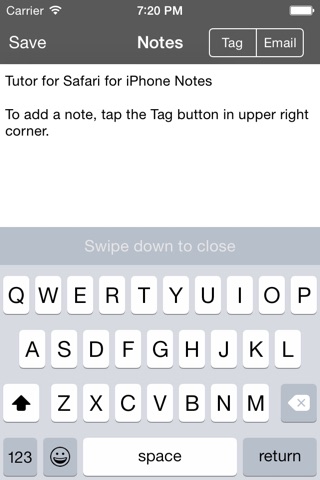 Tutor for Safari for iPhone screenshot 3