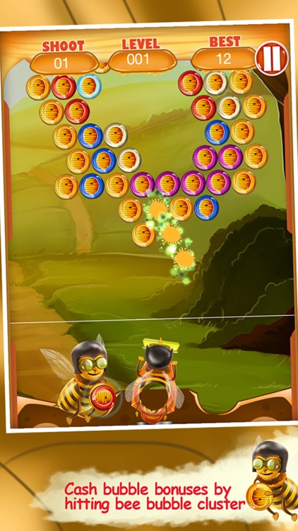 Honey Bee Bubble Shooter screenshot-4