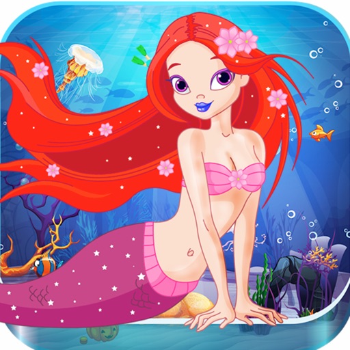 Adorable Little Mermaid Princess in Fish Paradise : Swim and dive in cute under-water fairy ocean game with fishes having bubble fins iOS App