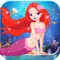 Adorable Little Mermaid Princess in Fish Paradise : Swim and dive in cute under-water fairy ocean game with fishes having bubble fins