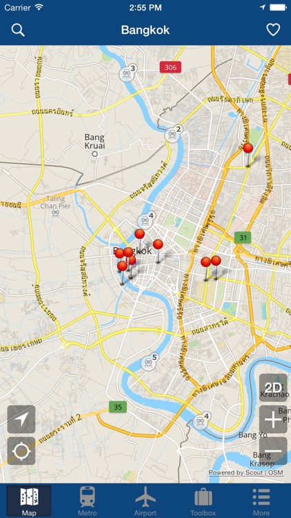 Bangkok Offline Map - City Metro Airport