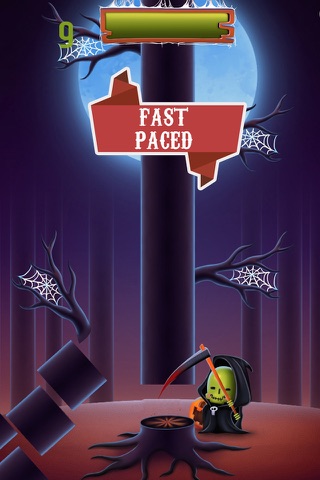 Grim Reeper Ghostly Wood Chop: Retro Arcade Game for Kids screenshot 2