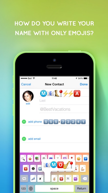 Emojizer Keyboard - Custom Emoji Font for iOS 8