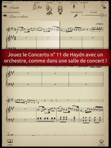 Play Haydn - Concerto pour piano n° 11 (2ème mouvement adagio) screenshot 2
