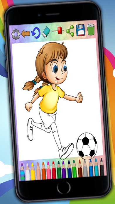 How to cancel & delete Paint magic football – coloring players and teams from iphone & ipad 1