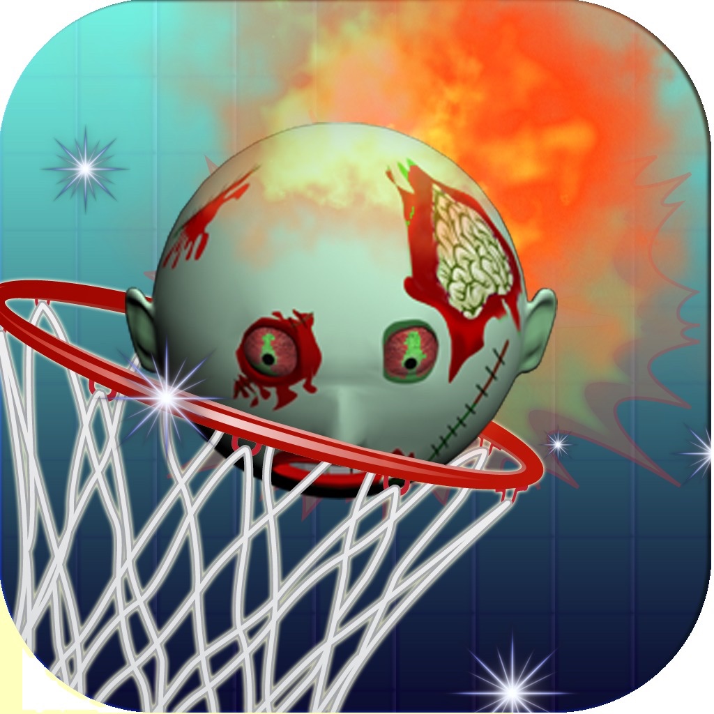 Basketball Free Throw: Cool Zombie Heads Pro