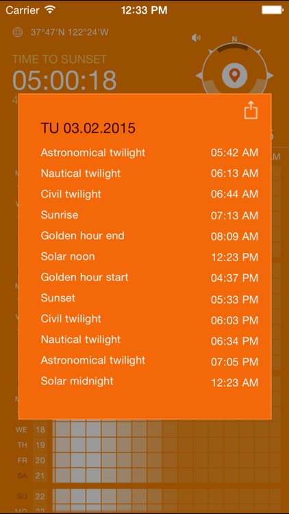 Sun Day Length - how long is the day today