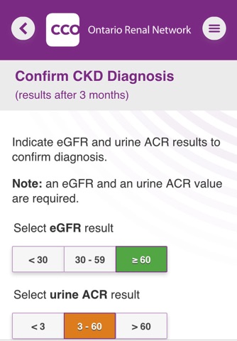 KidneyWise Clinical Toolkit screenshot 2