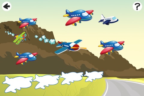 Airplanes Puzzle: a Sort by Size Game to Learn and Play for Children screenshot 3